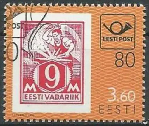 ESTLAND 1998 Mi-Nr. 334 o used - aus ABO