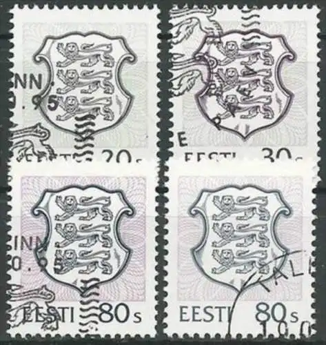 ESTLAND 1995 Mi-Nr. 266/68 o used - aus ABO