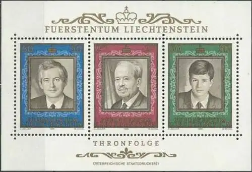 LIECHTENSTEIN 1988 Mi-Nr. Block 13 ** MNH