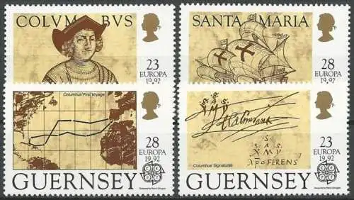 GUERNSEY 1992 Mi-Nr.  549/52 ** MNH