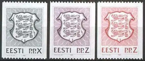 ESTLAND 1992 Mi-Nr. 192 193 194 ** MNH