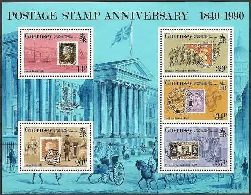 GUERNSEY 1990 Mi-Nr. Block 6 ** MNH