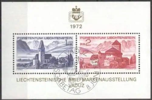 LIECHTENSTEIN 1971 Mi-Nr. Block 9 o used