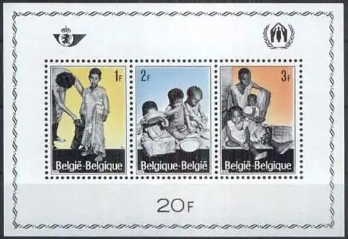 BELGIEN 1967 Mi-Nr. Block 37 ** MNH