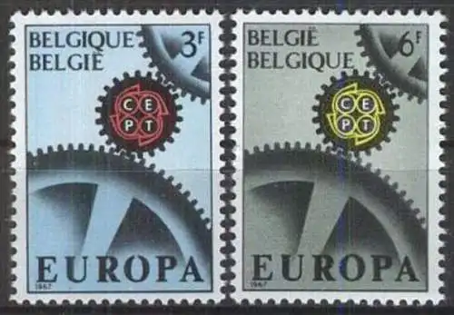 BELGIEN 1967 Mi-Nr. 1472/73 ** MNH