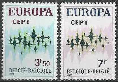 BELGIEN 1972 Mi-Nr. 1678/79 ** MNH