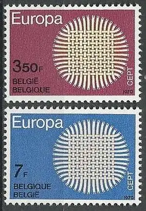BELGIEN 1970 Mi-Nr. 1587/88 ** MNH