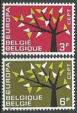 BELGIEN 1962 Mi-Nr. 1282/83 ** MNH