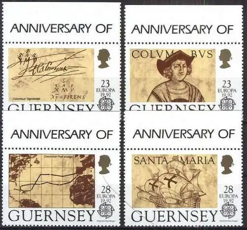 GUERNSEY 1992 Mi-Nr. 549/52 ** MNH