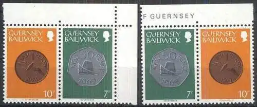 GUERNSEY 1980 Mi-Nr.  W42 - W43 ** MNH