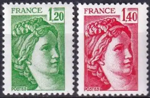 FRANKREICH 1979 Mi-Nr. 2215/16 Av ** MNH