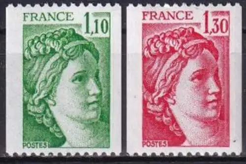 FRANKREICH 1979 Mi-Nr. 2171/72 Cv ** MNH