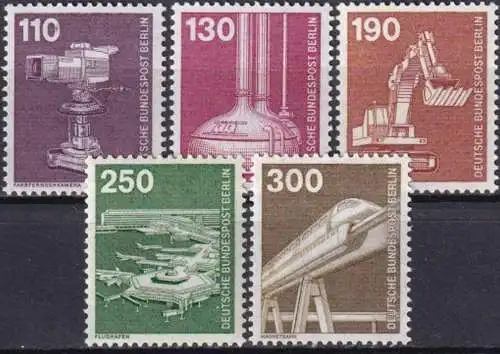 BERLIN 1982 Mi-Nr. 668/72 ** MNH