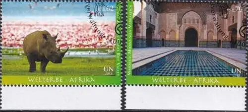 UNO WIEN 2012 Mi-Nr. 756/57 o used - aus Abo