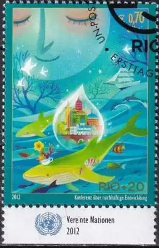 UNO WIEN 2012 Mi-Nr. 753 o used - aus Abo