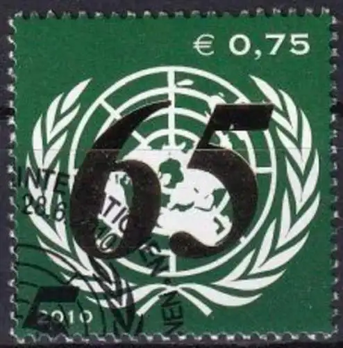 UNO WIEN 2010 Mi-Nr. 677 o used - aus Abo