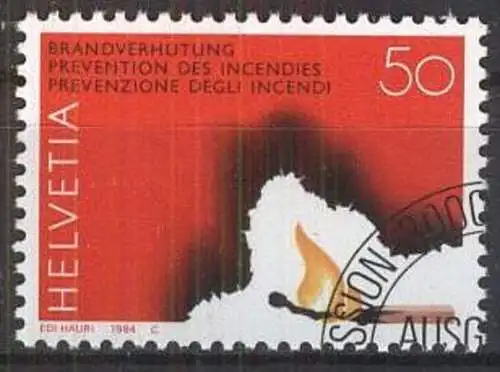SCHWEIZ 1984 Mi-Nr. 1283 o used aus Abo