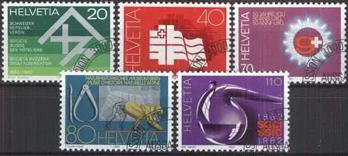 SCHWEIZ 1982 Mi-Nr. 1216/20 o used aus Abo