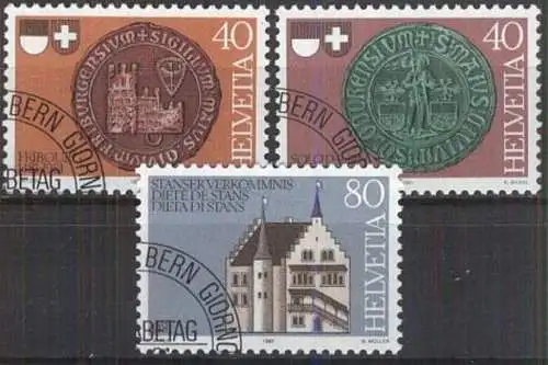 SCHWEIZ 1981 Mi-Nr. 1203/05 o used aus Abo