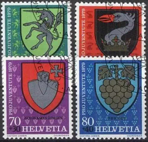 SCHWEIZ 1979 Mi-Nr. 1165/68 o used aus Abo