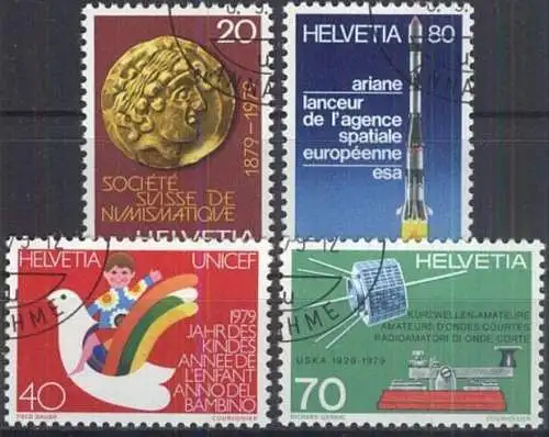 SCHWEIZ 1979 Mi-Nr. 1161/64 o used aus Abo