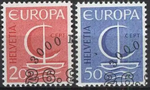 SCHWEIZ 1966 Mi-Nr. 843/44 o used