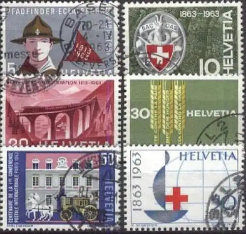 SCHWEIZ 1963 Mi-Nr. 768/73 o used