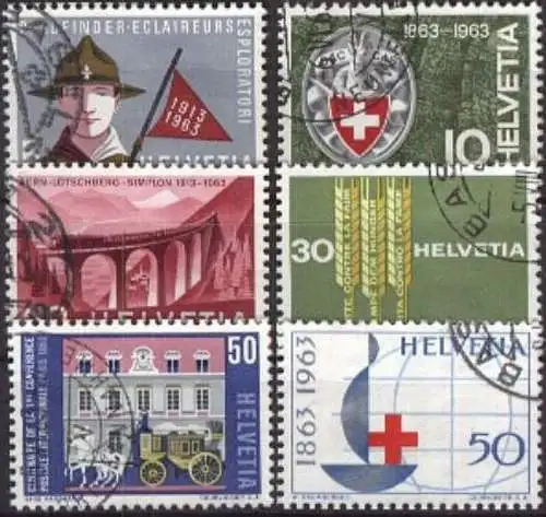 SCHWEIZ 1963 Mi-Nr. 768/73 o used