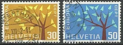 SCHWEIZ 1962 Mi-Nr. 756/57 o used