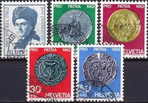 SCHWEIZ 1962 Mi-Nr. 751/55 o used