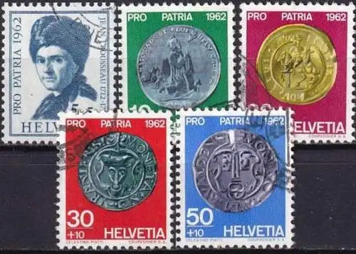 SCHWEIZ 1962 Mi-Nr. 751/55 o used