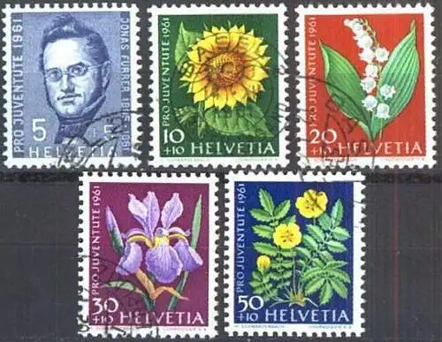 SCHWEIZ 1961 Mi-Nr. 742/44 o used