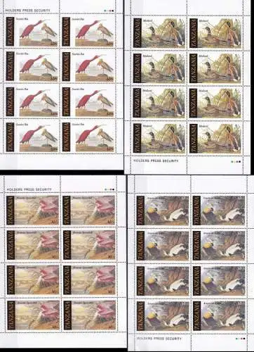 TANZANIA 1986 Mi-Nr. 315/18 Kleinbogen ** MNH