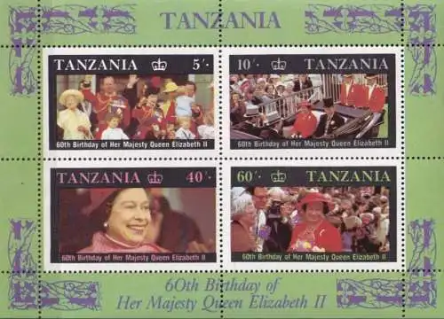 TANZANIA 1987 Mi-Nr. Block 64 ** MNH