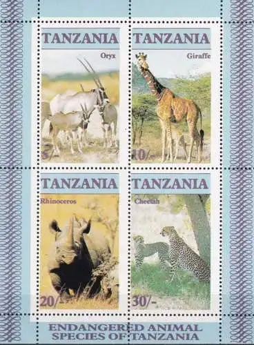 TANZANIA 1986 Mi-Nr. Block 58 ** MNH