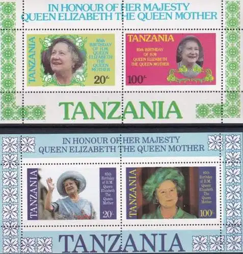 TANZANIA 1985 Mi-Nr. Block 42/43 ** MNH