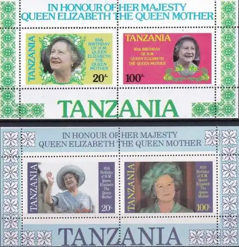 TANZANIA 1985 Mi-Nr. Block 42/43 ** MNH