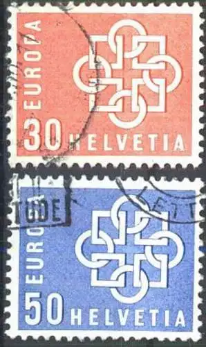SCHWEIZ 1959 Mi-Nr. 679/80 o used