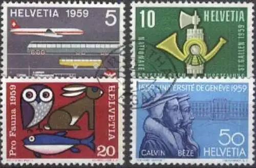 SCHWEIZ 1959 Mi-Nr. 668/71 o used