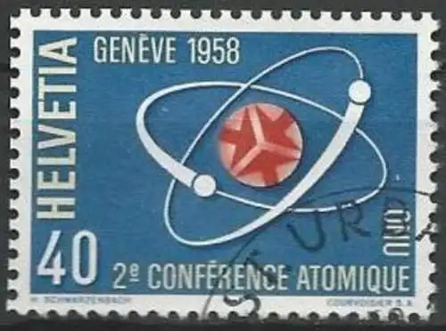 SCHWEIZ 1958 Mi-Nr. 662 o used