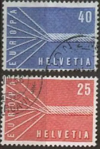 SCHWEIZ 1957 Mi-Nr. 646/47 o used