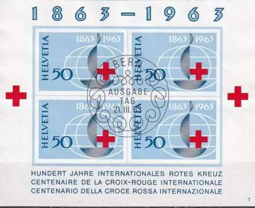 SCHWEIZ 1963 Mi-Nr. Block 19 o used - aus Abo