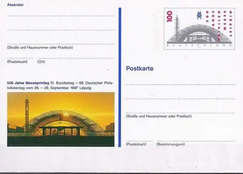 DEUTSCHLAND 1997 Mi-Nr. PSO 47 Dt. Philatelistentag Leipzig ungebraucht