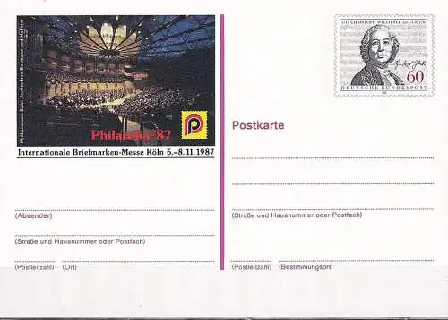 DEUTSCHLAND 1987 Mi-Nr. PSO 15 Philatelia 87 ungebraucht