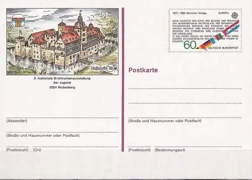 DEUTSCHLAND 1982 Mi-Nr. PSO 7 Nat. Briefmarkenausstellung ungebraucht