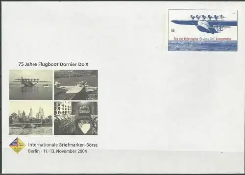 DEUTSCHLAND 2004 Mi-Nr. USo 85 GANZSACHE Briefmarken-Börse Berlin ungebraucht