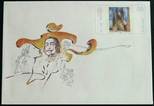 DEUTSCHLAND 2004 Mi-Nr. USo 74 GANZSACHE Salvador Dali ungebraucht