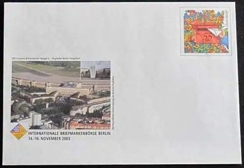 DEUTSCHLAND 2003 Mi-Nr. USo 66 GANZSACHE Int. Briefmarkenbörse Berlin ungebraucht