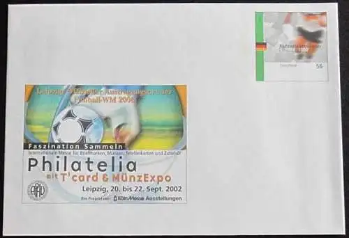 DEUTSCHLAND 2002 Mi-Nr. USo 42 GANZSACHE Philatelia Leipzig ungebraucht