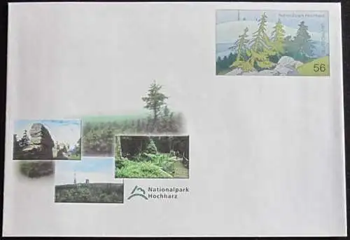 DEUTSCHLAND 2002 Mi-Nr. USo 39 GANZSACHE Nationalpark Hochharz ungebraucht